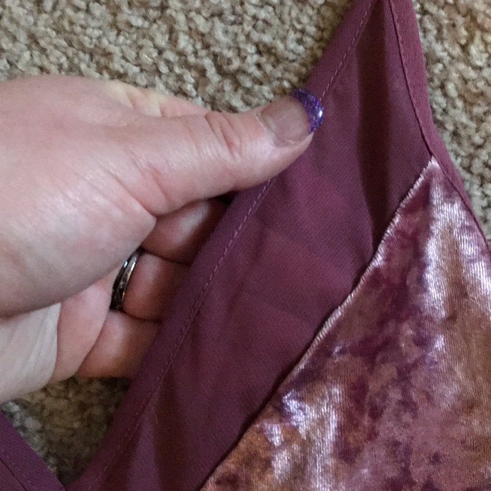 Pink Velvet Slip Dress - Picture 5 of 8